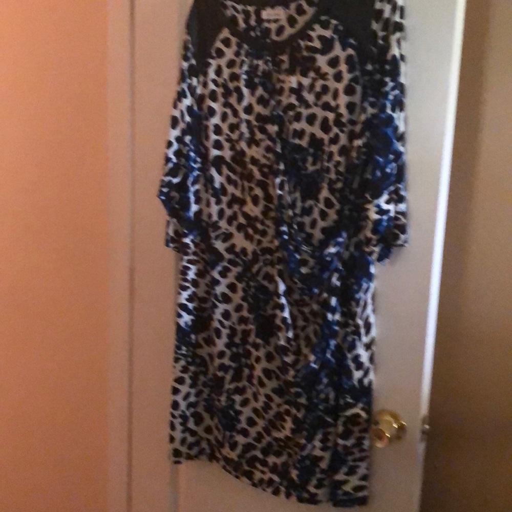 Calvin Klein Multiple print dress.